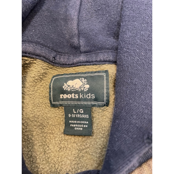 Boys Roots Leaf Camo Sweatshirt Hoodie Green Camo boys Large 9 / 10 - Picture 5 of 7